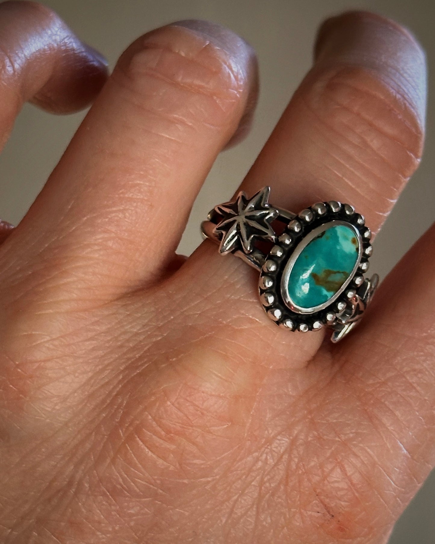 Star Struck Turquoise Ring {sz 8.5}