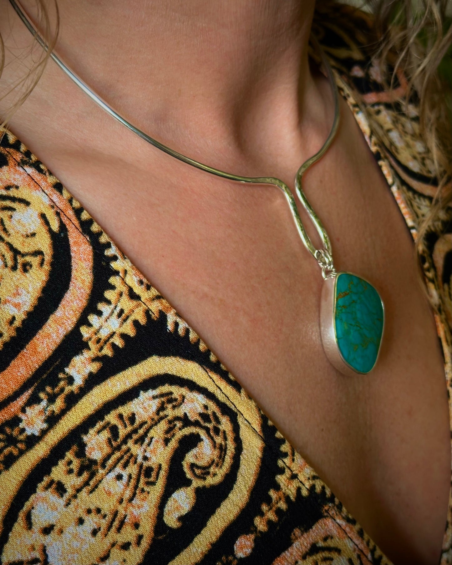 Old Stock Royston Turquoise Neck Ring
