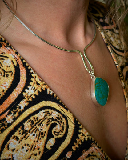 Old Stock Royston Turquoise Neck Ring