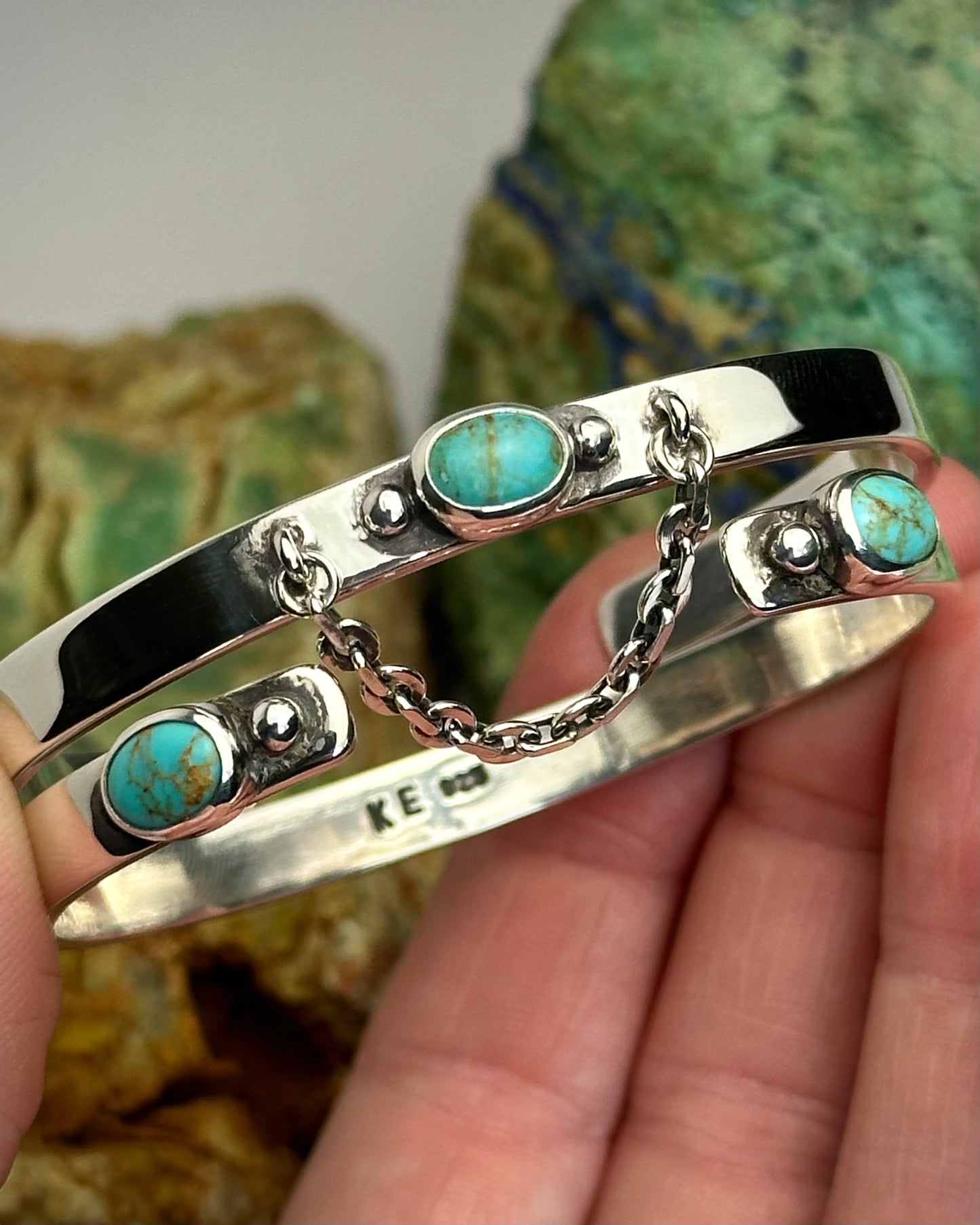 Double Take Turquoise Cuff