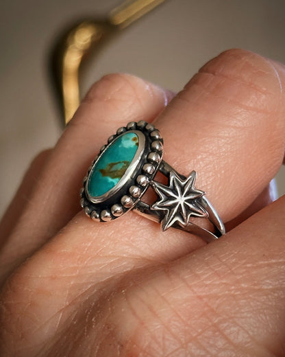 Star Struck Turquoise Ring {sz 8.5}