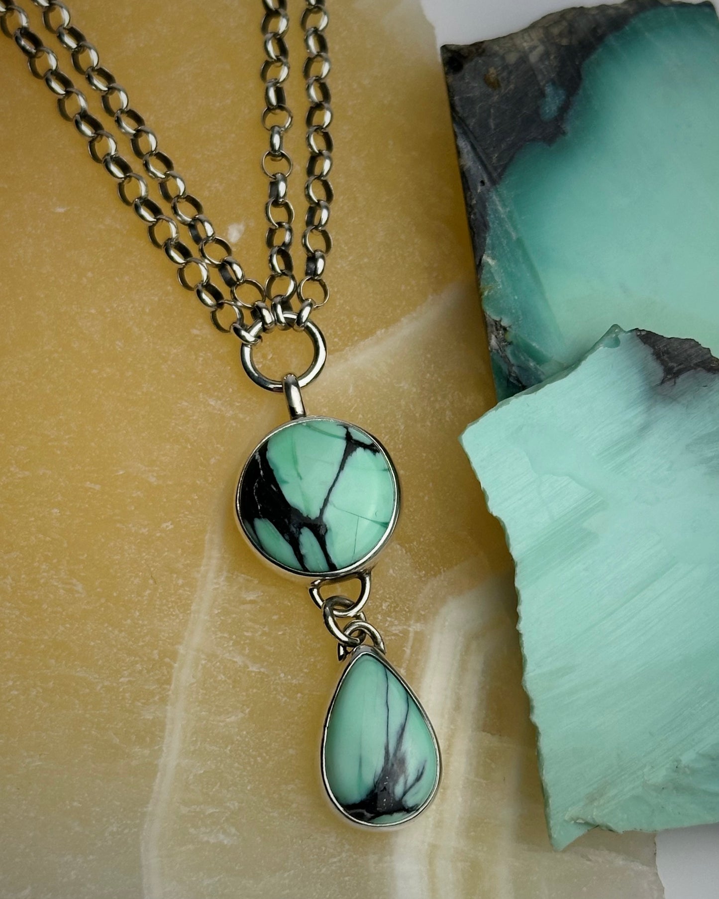 Spring Variscite Sweetheart Collar