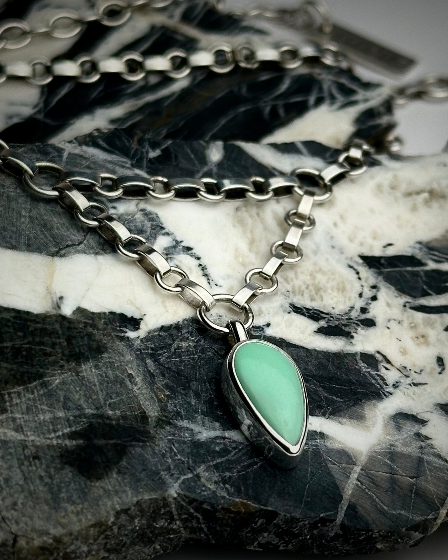 Variscite Point Adjustable Necklace