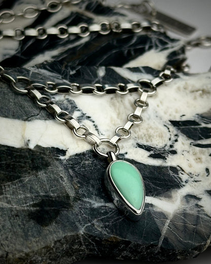 Variscite Point Adjustable Necklace