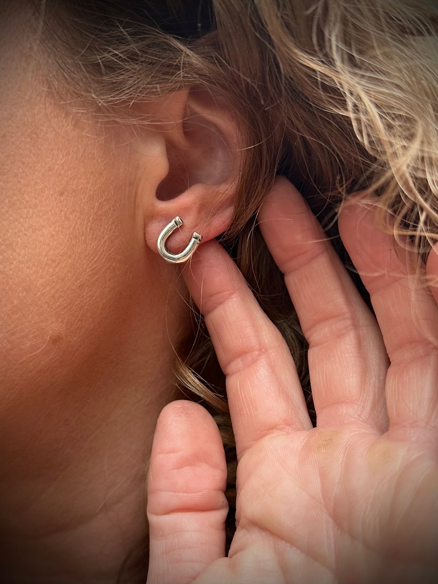 Make Your Own Luck Horseshoe Earrings