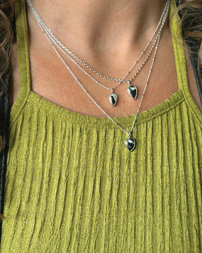 White Buffalo Charm Necklace #3 {16" chain}