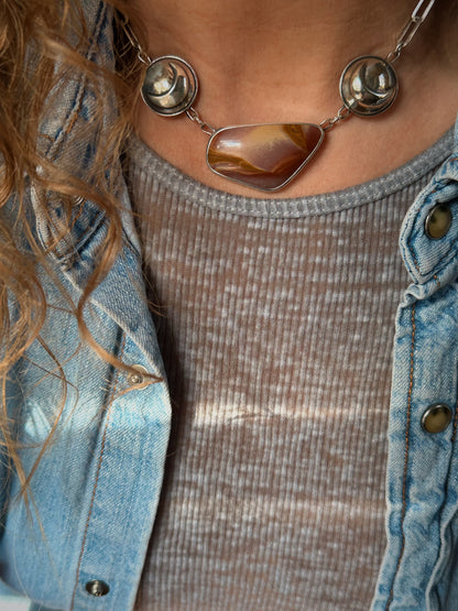 Dual Crescent Moon Necklace